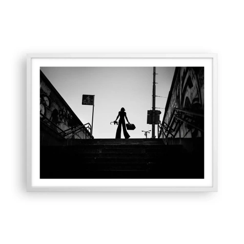 Poster in cornice bianca - Gita cittadina - 70x50 cm