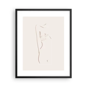 Poster in cornice nera - La forma del desiderio - 40x50 cm