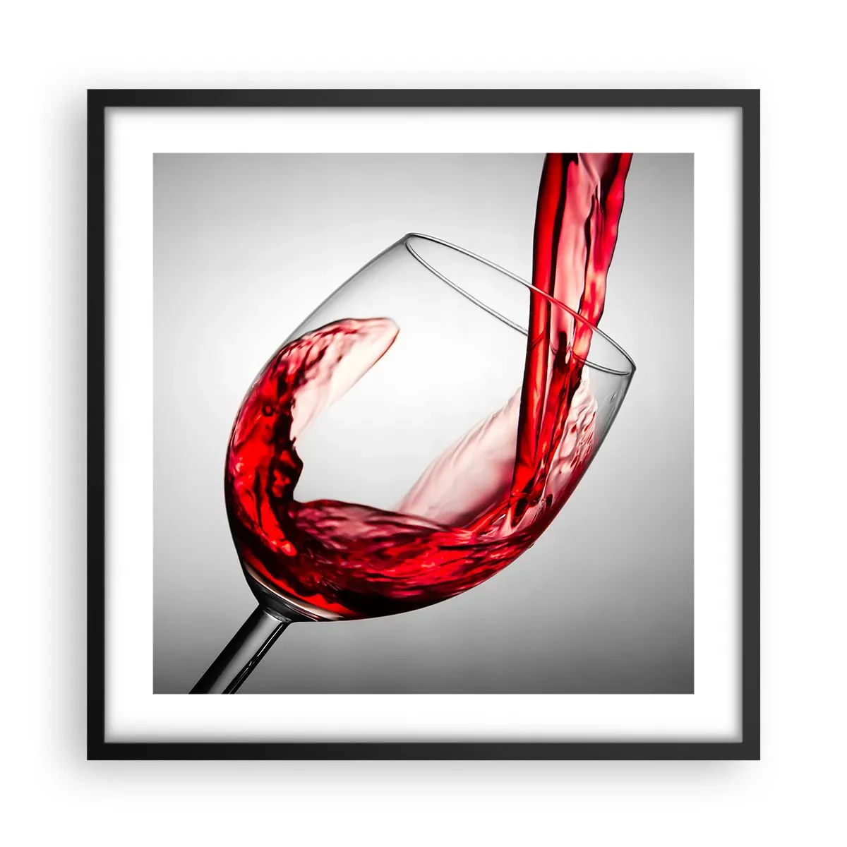 Poster in cornice nera - Colore - movimento - suono - 50x50 cm