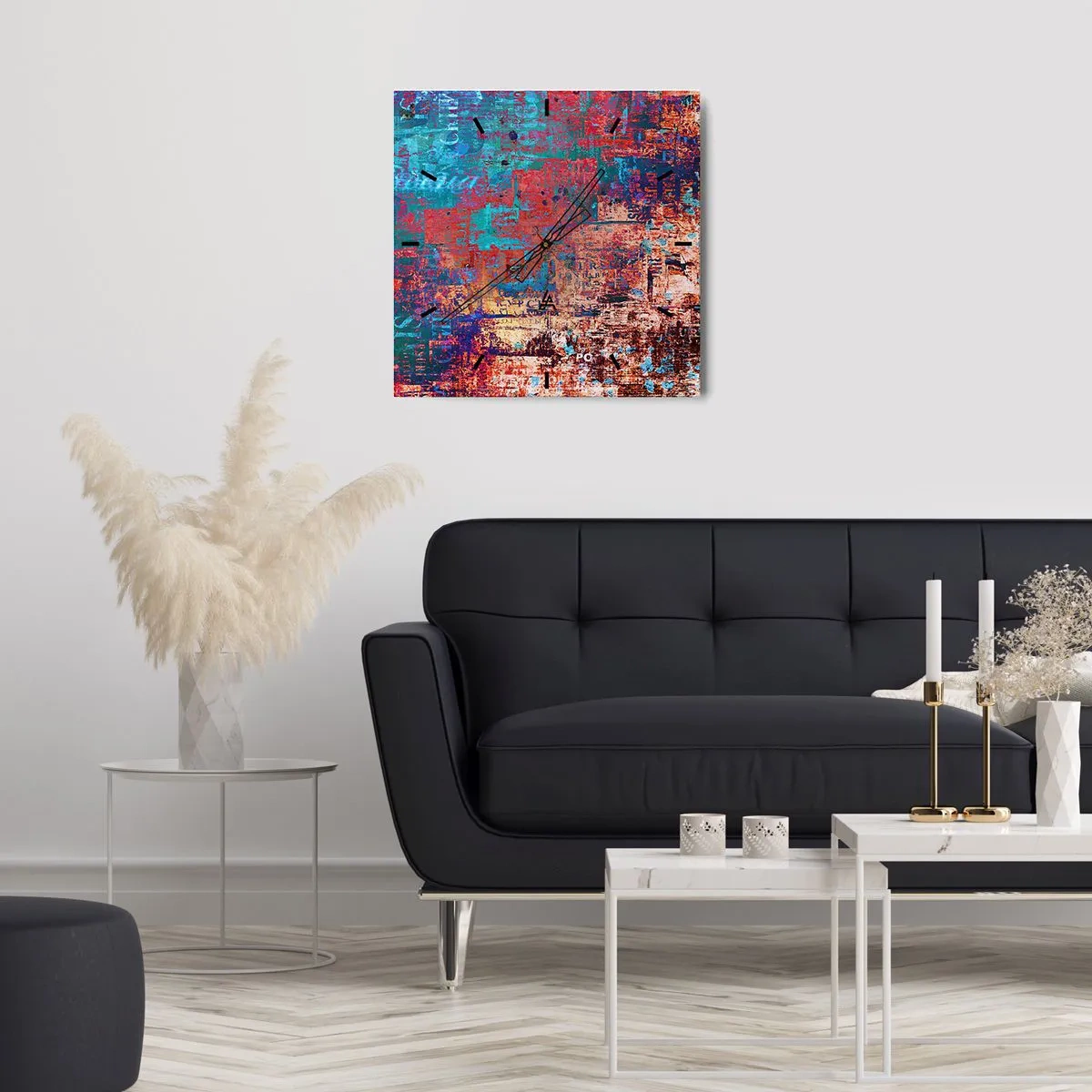 Orologio da parete - Orologio in Vetro - Memoria e dimenticanza - 40x40 cm