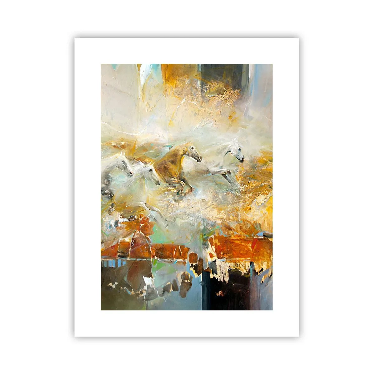 Poster - Al galoppo attraverso la luce - 30x40 cm