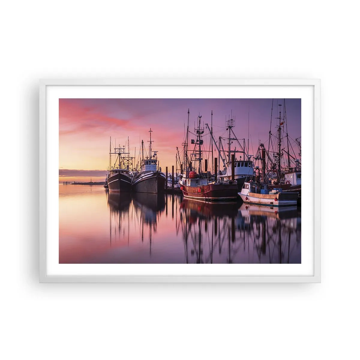 Poster in cornice bianca - Prima del giorno successivo - 70x50 cm