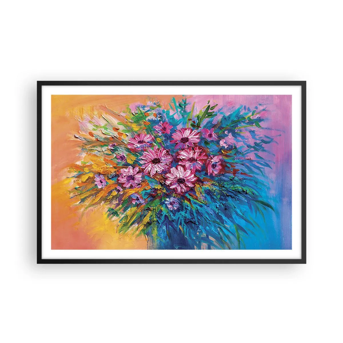 Poster in cornice nera - L'energia della vita - 91x61 cm