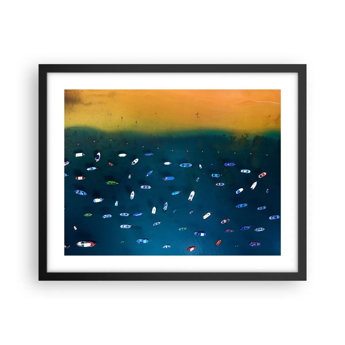 Poster in cornice nera - Il gioco delle vacanze - 50x40 cm