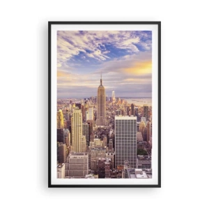 Poster in cornice nera - Toccando le nuvole - 61x91 cm