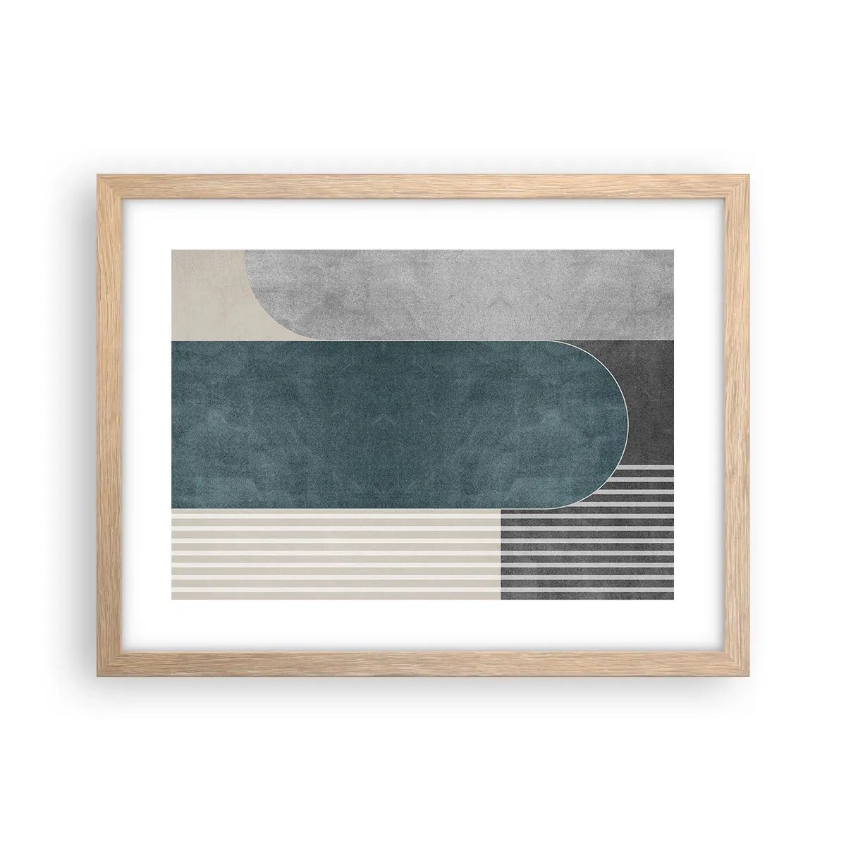 Poster in cornice rovere chiaro - Composizione orizzontale - 40x30 cm