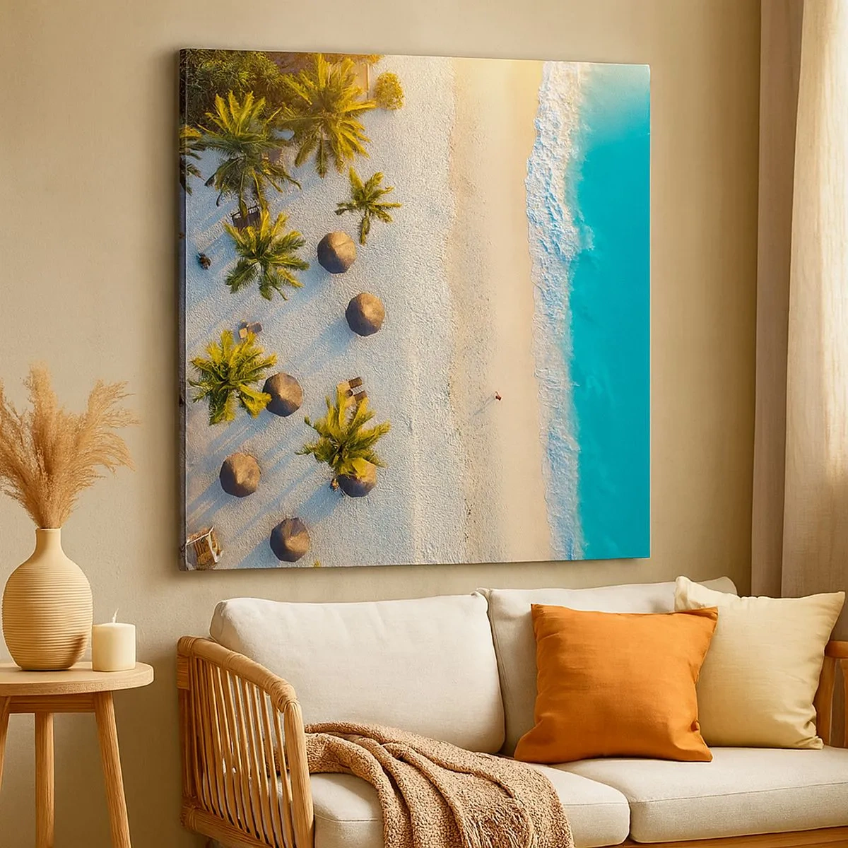 Quadro su tela - Stampe su Tela - Benvenuti in paradiso - 30x30 cm