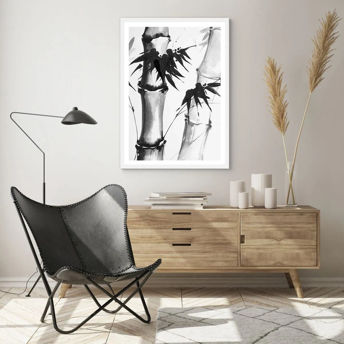 Poster in cornice bianca - Particolare d'oriente - 30x40 cm