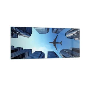 Quadro su vetro - Panorama dal canyon di vetro - 100x40 cm