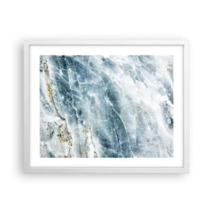 Poster in cornice bianca - Mondo di ghiaccio - 50x40 cm