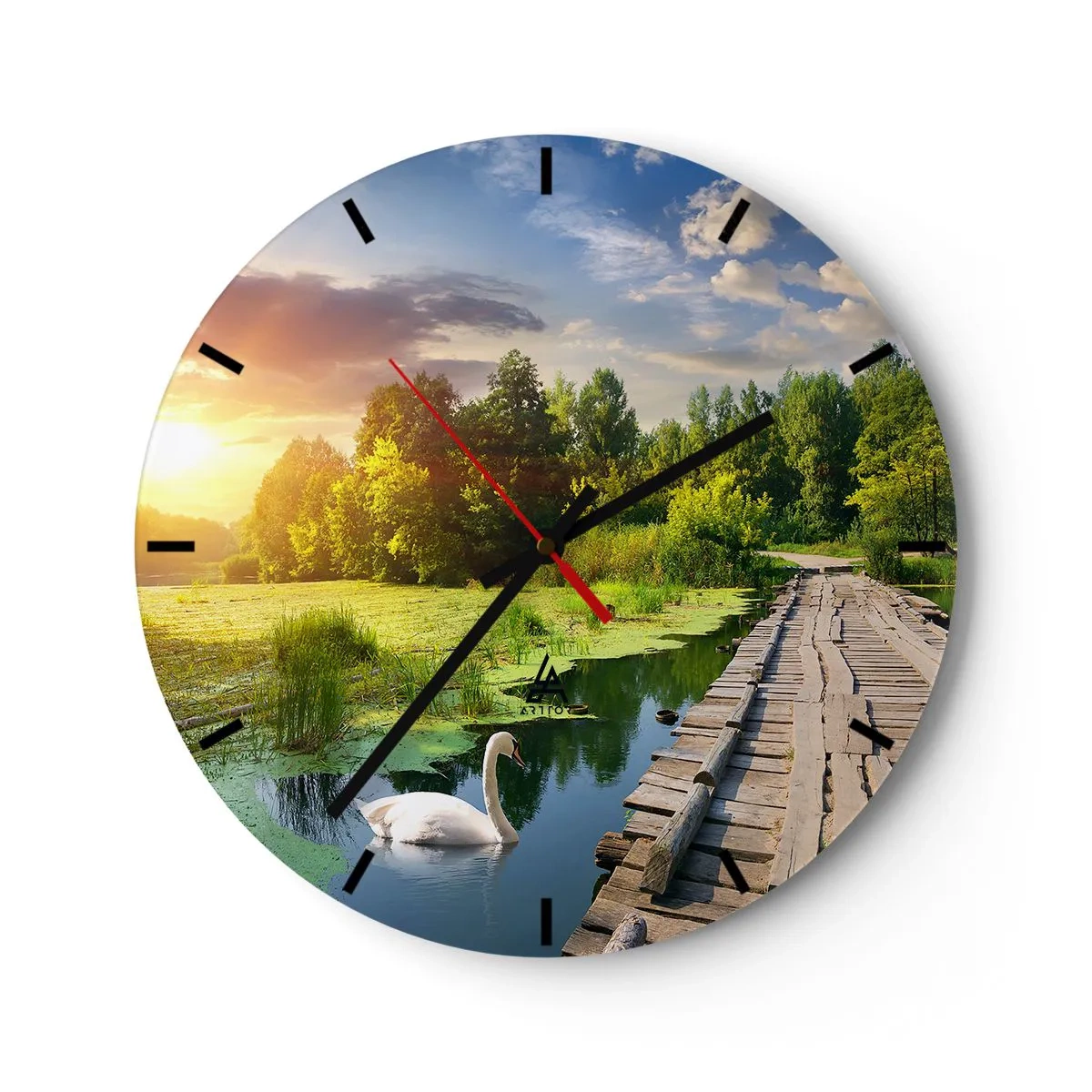 Orologio da parete - Orologio in Vetro - Estate, estate ovunque - 40x40 cm