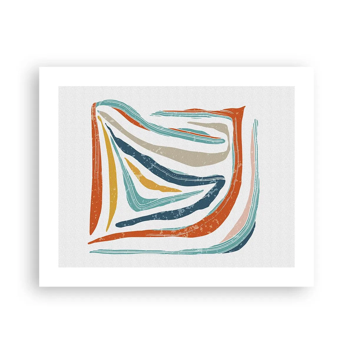 Poster - Astrazione piacevolmente sorridente - 50x40 cm