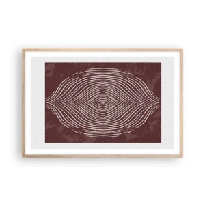 Poster in cornice rovere chiaro - Lo spazio parlante - 91x61 cm