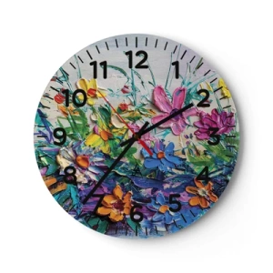 Orologio da parete - Orologio in Vetro - Natura per niente morta - 40x40 cm