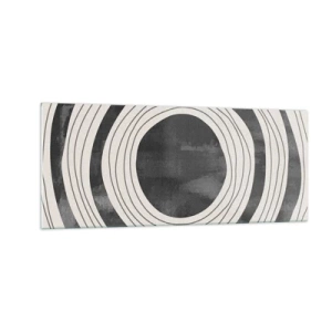 Quadro su vetro - Proprio al centro - 100x40 cm