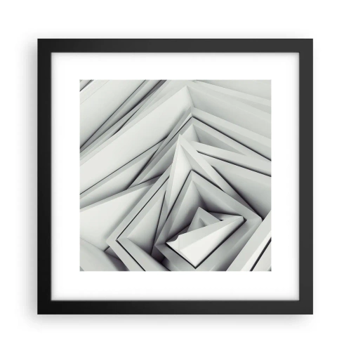Poster in cornice nera - Germogli spigolosi - 30x30 cm