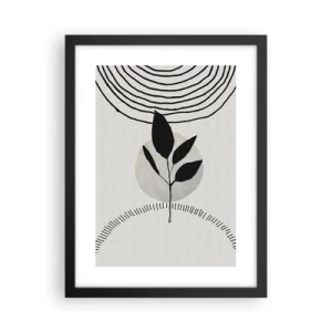 Poster in cornice nera - Composizione: i rituali della natura - 30x40 cm