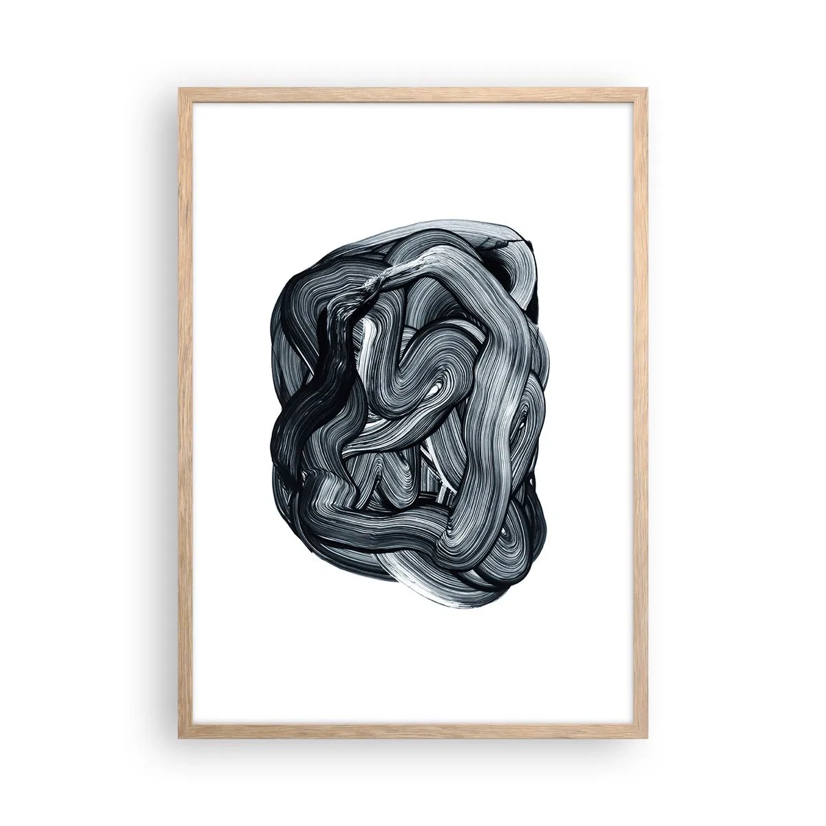 Poster in cornice rovere chiaro - Non è così semplice - 50x70 cm