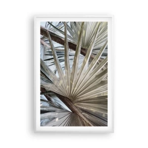 Poster in cornice bianca - Ventagli dei tropici - 61x91 cm