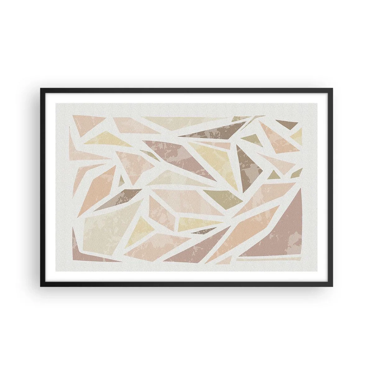 Poster in cornice nera - Composizione da vetrata - 91x61 cm