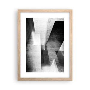 Poster in cornice rovere chiaro - La struttura dello spazio - 30x40 cm