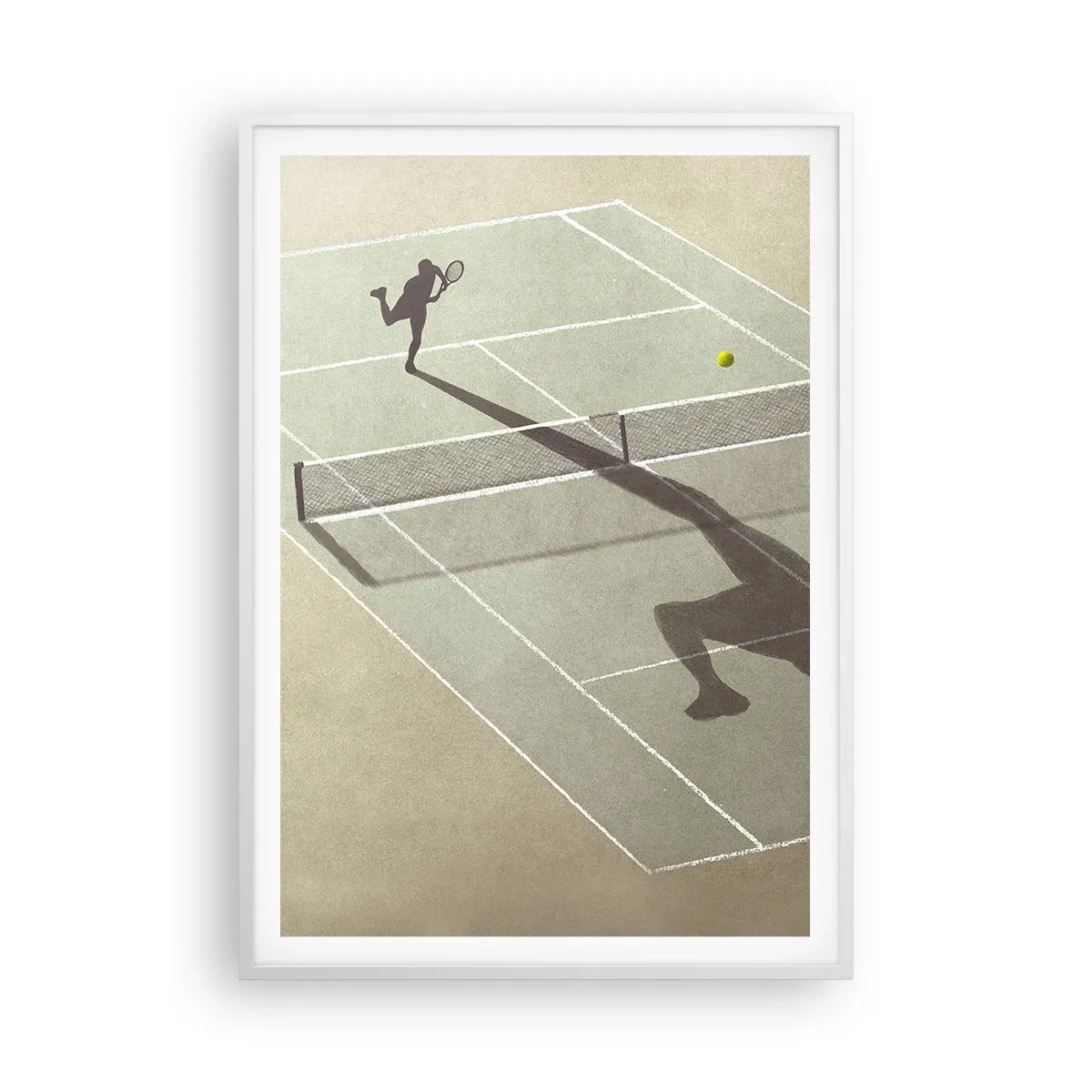 Poster in cornice bianca - Sconfiggere se stesso - 70x100 cm
