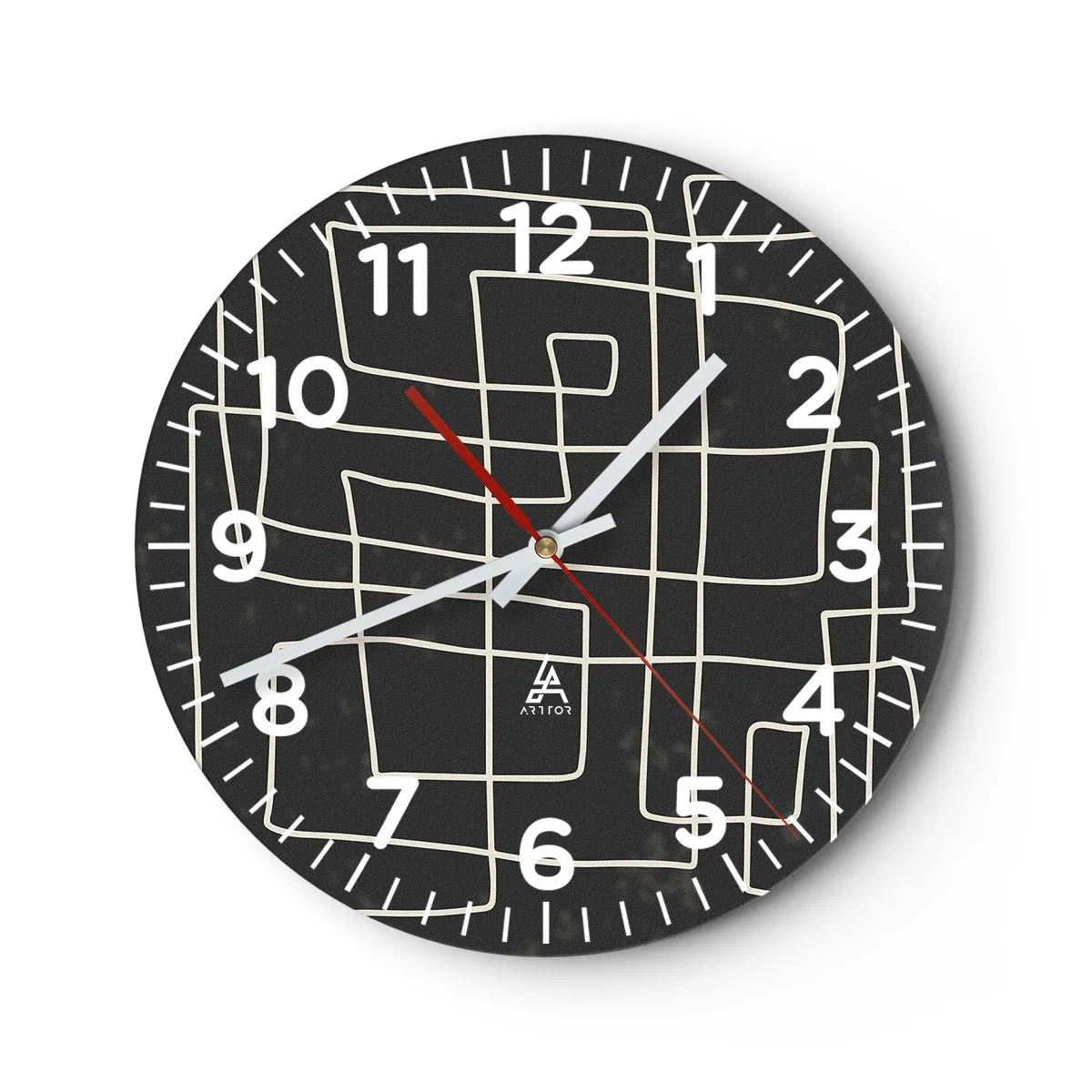 Orologio da parete - Orologio in Vetro - Non è così semplice - 40x40 cm