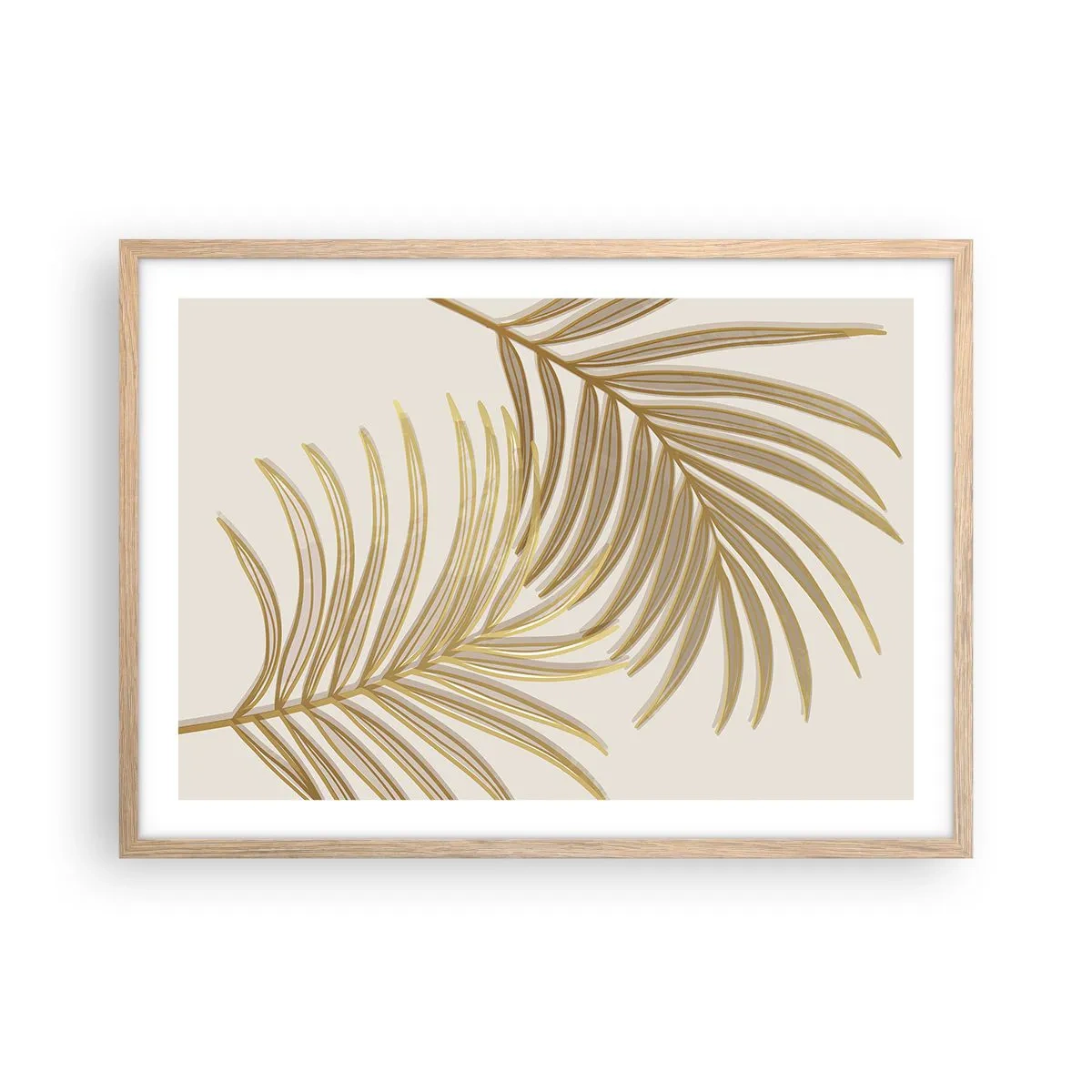 Poster in cornice rovere chiaro - Palma d'oro! - 70x50 cm