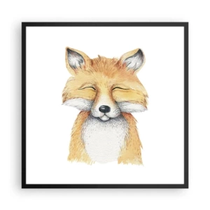 Poster in cornice nera - Umore da volpe - 60x60 cm