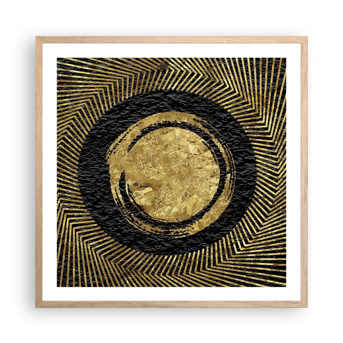 Poster in cornice rovere chiaro - Composizione glamour - 60x60 cm