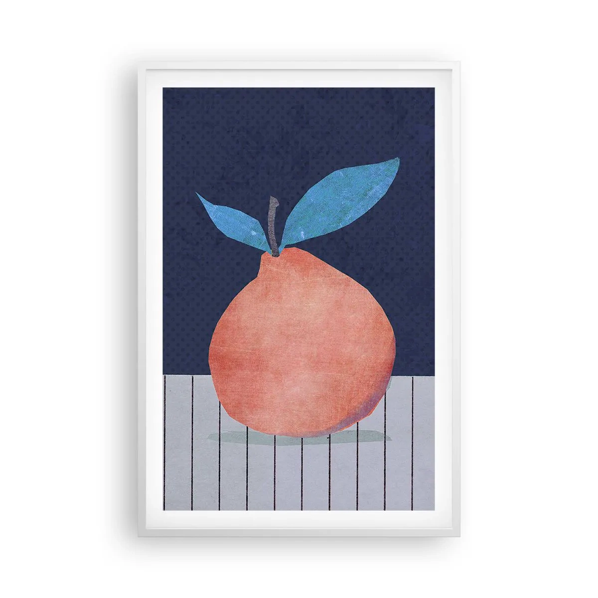 Poster in cornice bianca - Convessità e piano - 61x91 cm