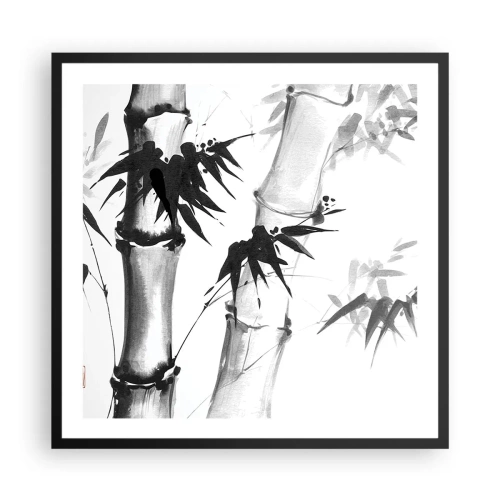 Poster in cornice nera - Particolare d'oriente - 60x60 cm