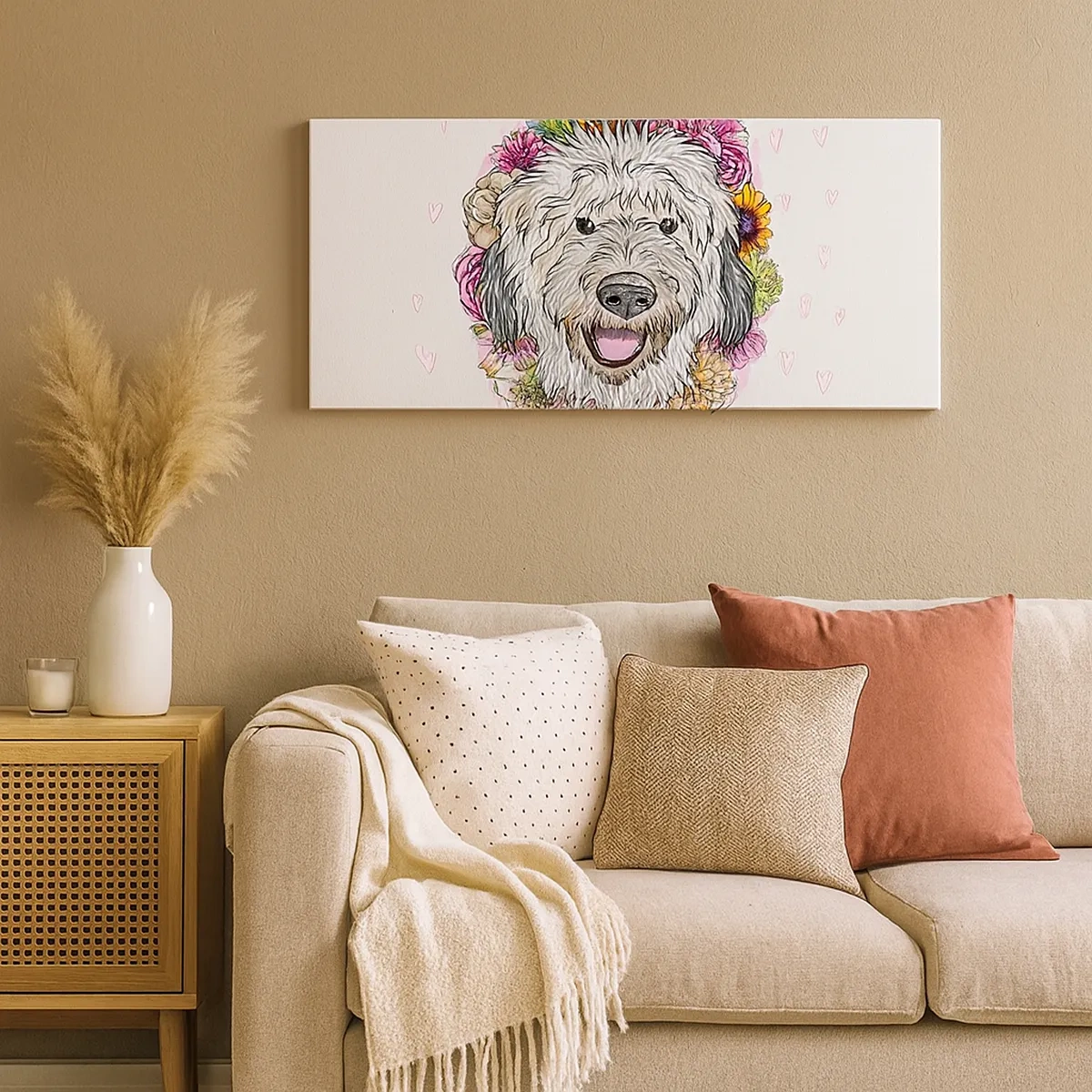 Quadro su tela - Stampe su Tela - Gioia di cucciolo - 30x30 cm