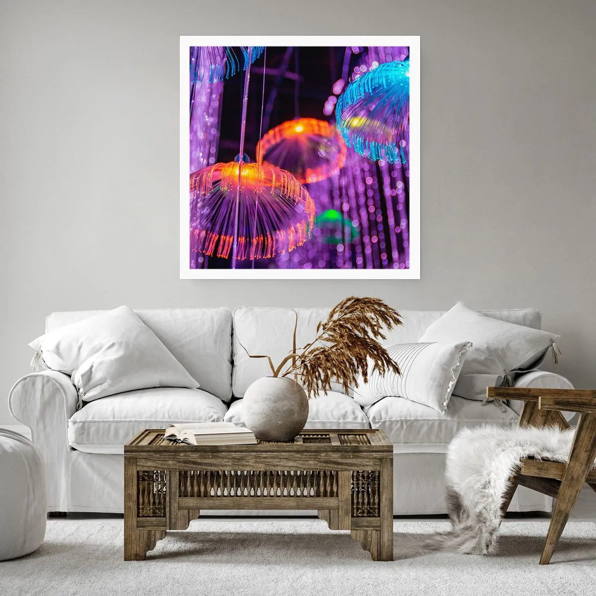 Poster - Fontane di luce - 30x30 cm