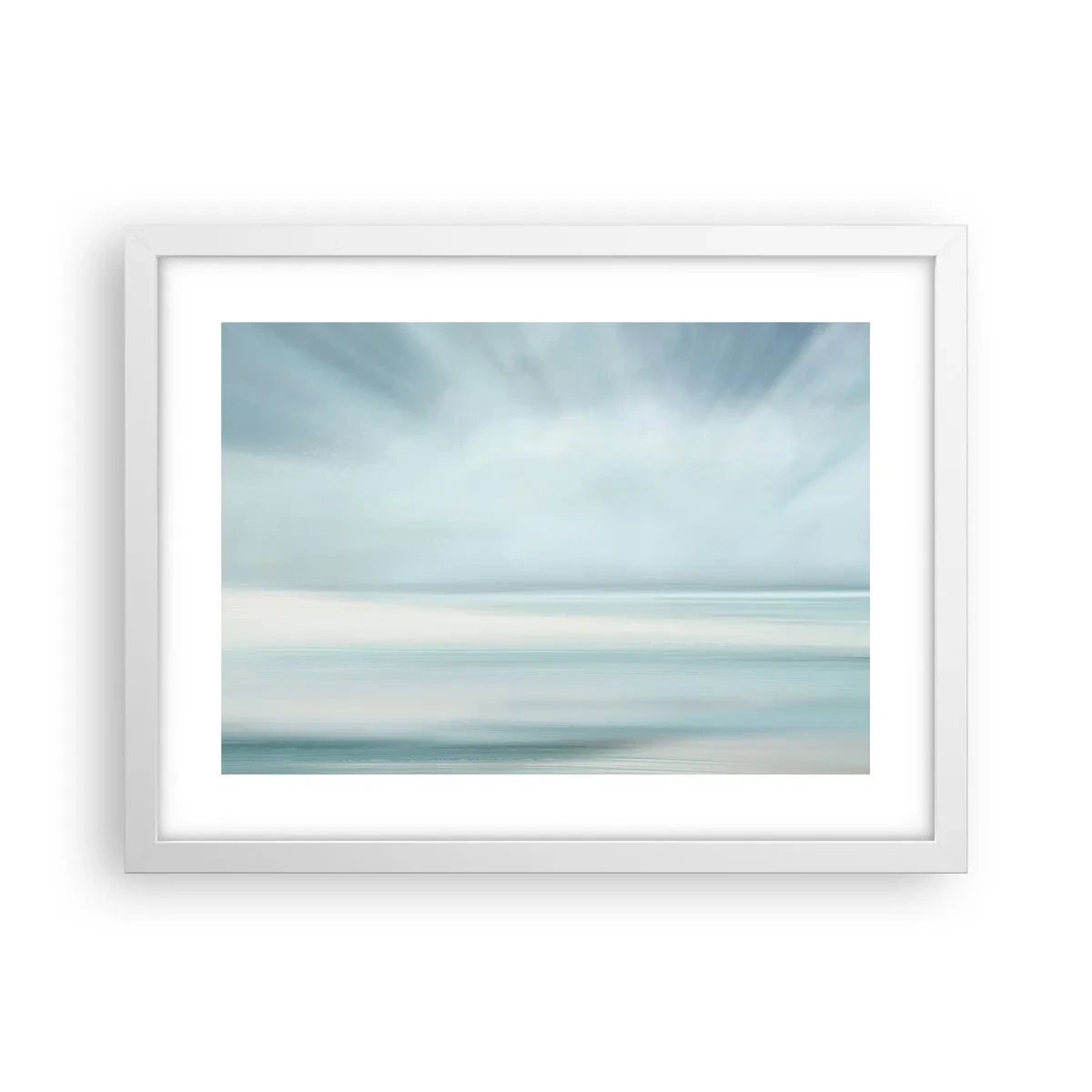 Poster in cornice bianca - Pace fino all'orizzonte - 40x30 cm