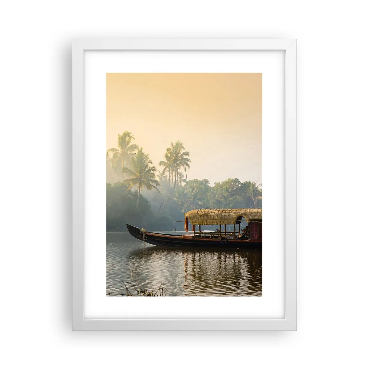 Poster in cornice bianca - Casa sul fiume - 30x40 cm