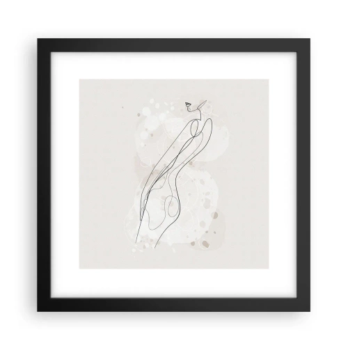 Poster in cornice nera - Errando con lo sguardo - 30x30 cm