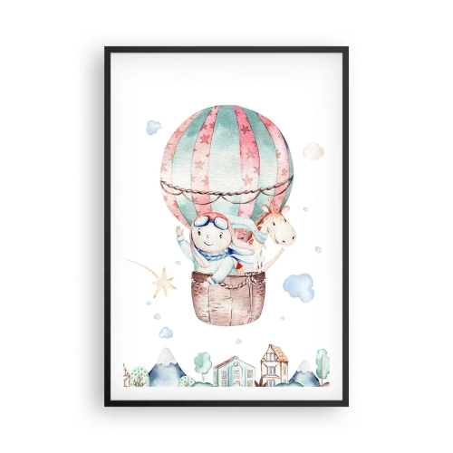Poster in cornice nera - Torniamo presto! - 61x91 cm