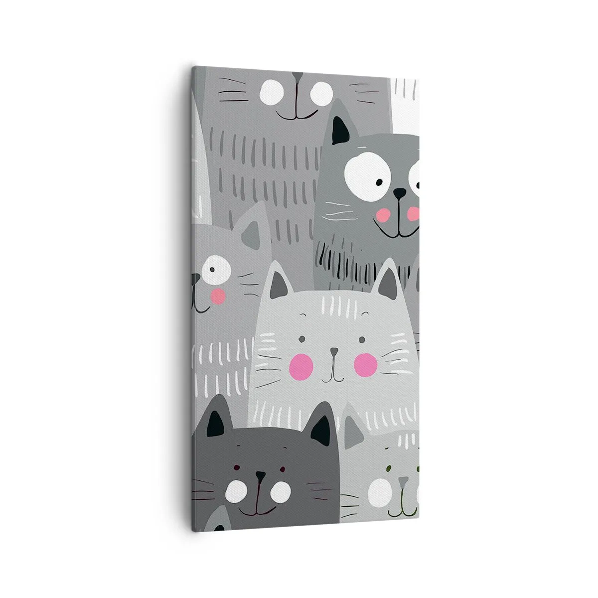 Quadro su tela - Stampe su Tela - Il mondo dei gatti - 55x100 cm