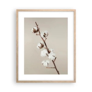 Poster in cornice rovere chiaro - Alla fonte della morbidezza - 40x50 cm
