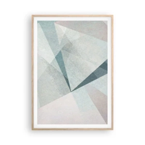 Poster in cornice rovere chiaro - Con calma ma dinamicamente - 70x100 cm