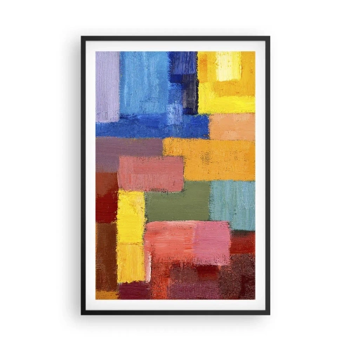 Poster in cornice nera - Ognuno diverso, tutti colorati - 61x91 cm