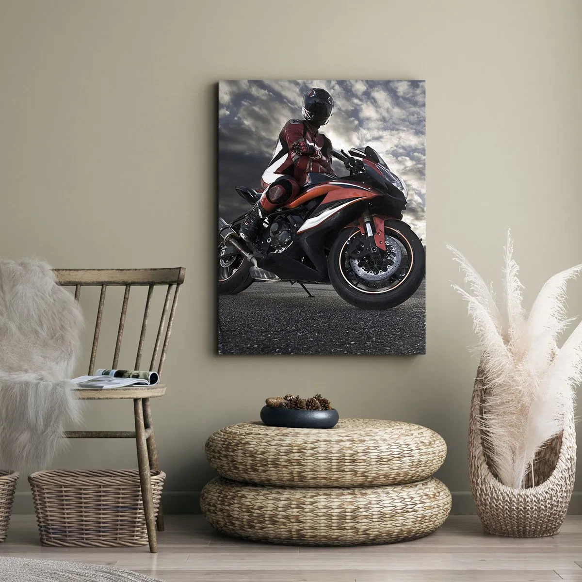 Quadro su tela - Stampe su Tela - Il cavaliere oscuro - 45x80 cm