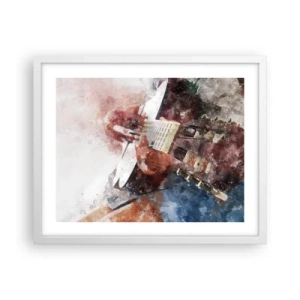 Poster in cornice bianca - E tu che ne pensi? - 50x40 cm