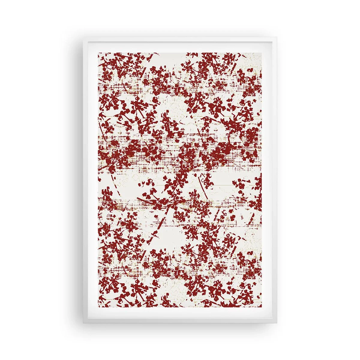 Poster in cornice bianca - Come l'antico percalle - 61x91 cm