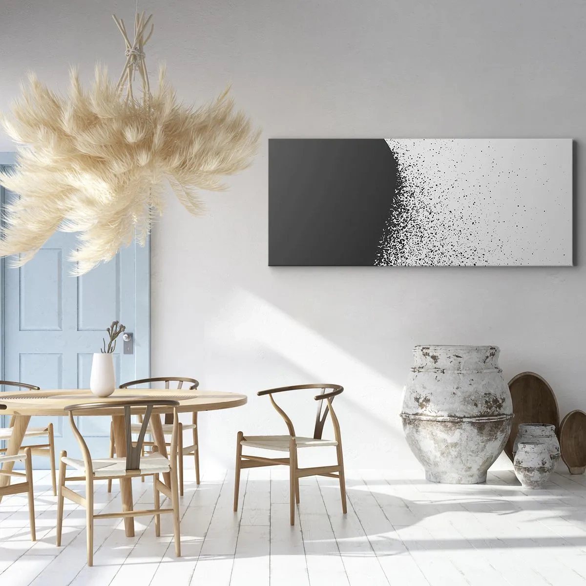 Quadro su tela - Stampe su Tela - Il movimento delle particelle - 100x40 cm