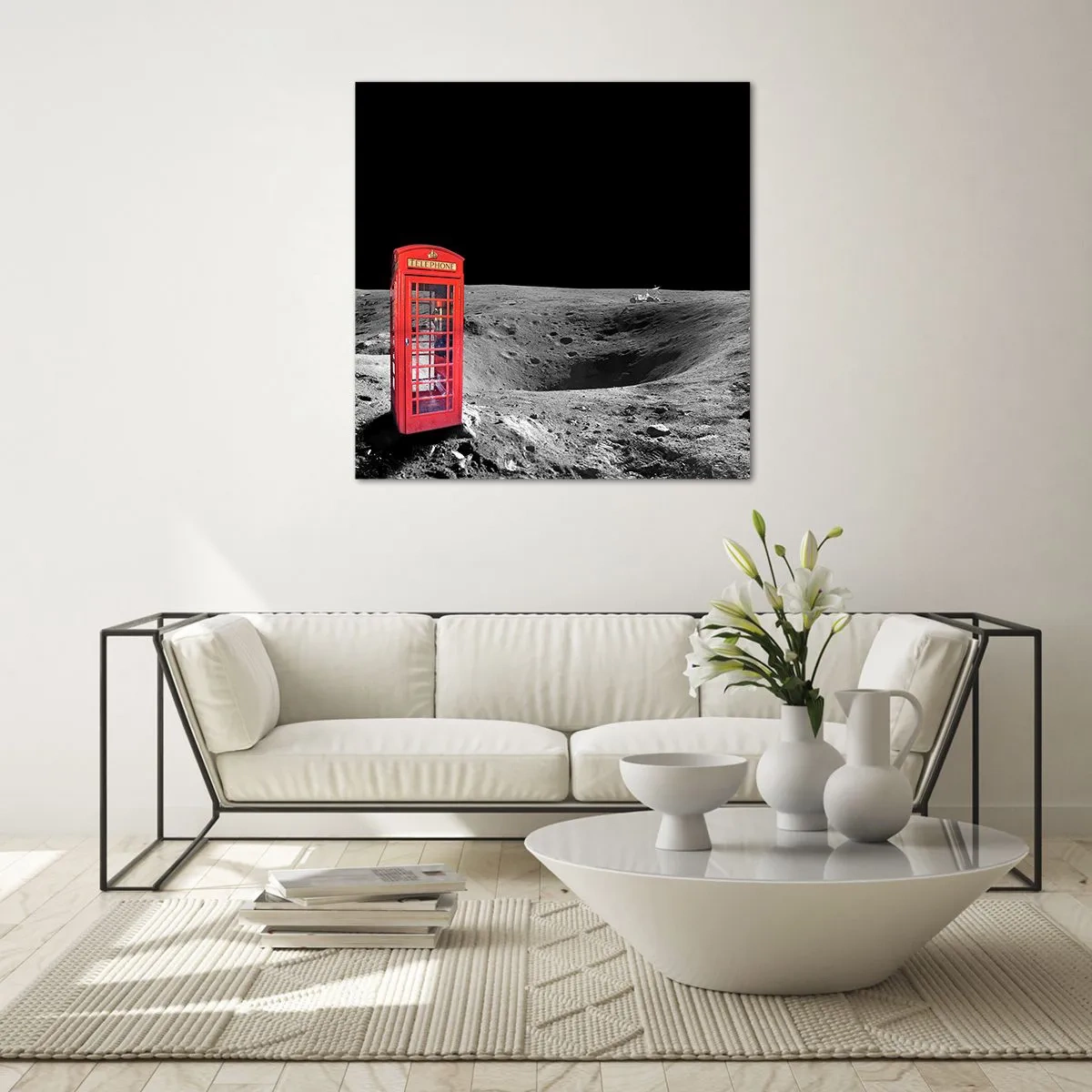 Quadro su vetro - Scherzo cosmico - 30x30 cm