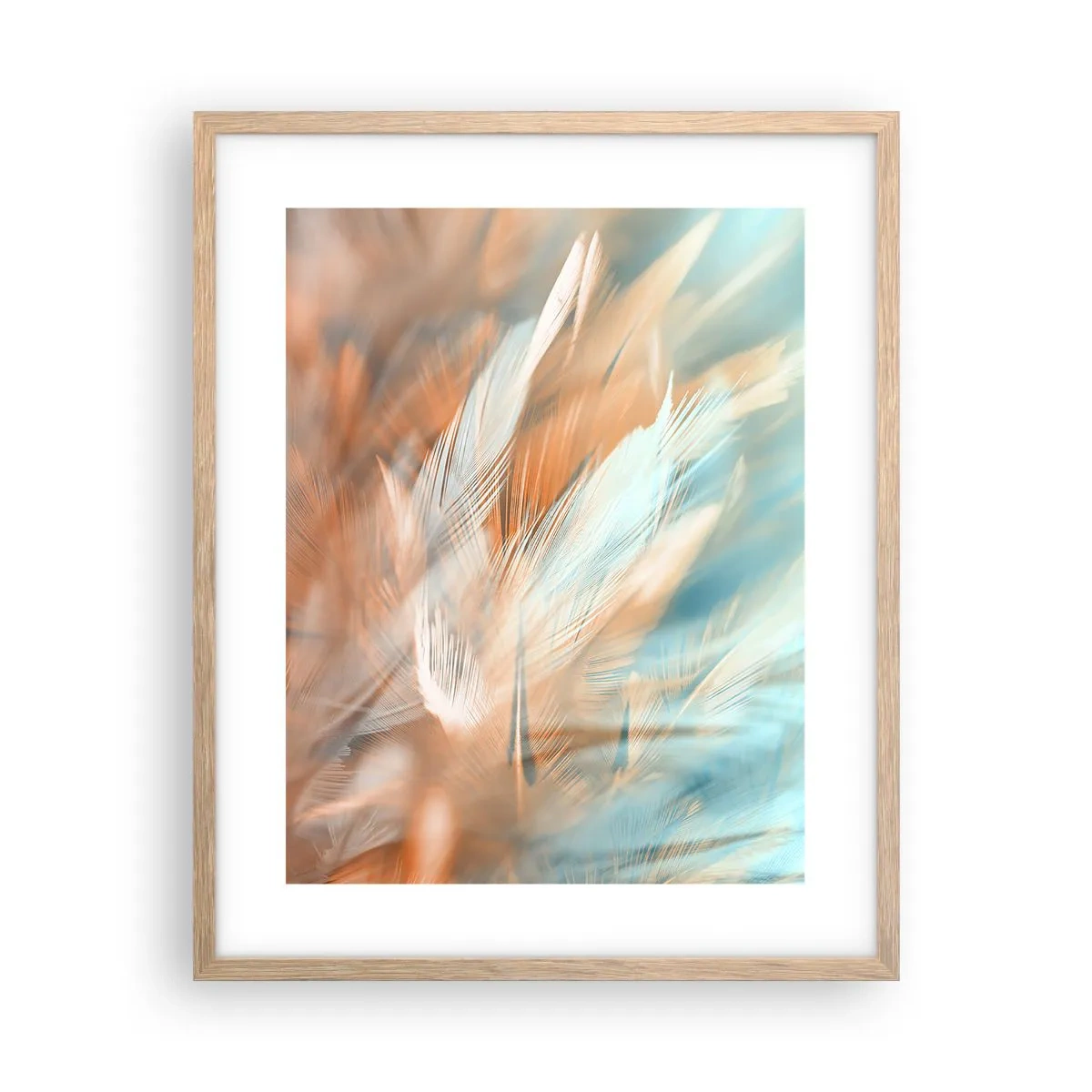 Poster in cornice rovere chiaro - Nel paese della mitezza - 40x50 cm