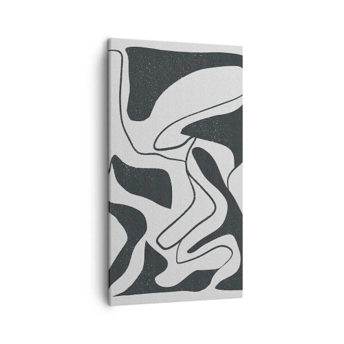 Quadro su tela - Stampe su Tela - Gioco astratto nel labirinto - 45x80 cm
