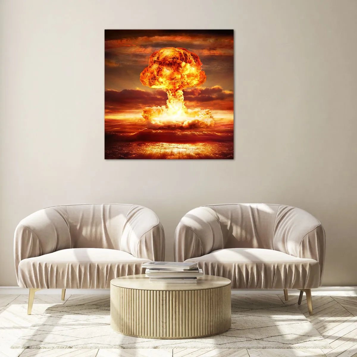 Quadro su vetro - E sarà la fine - 50x50 cm